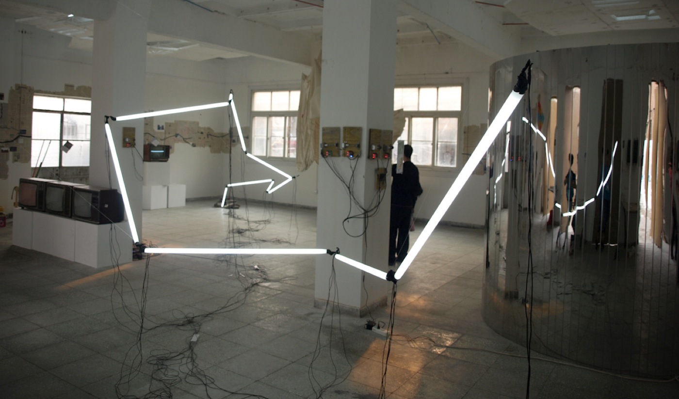 light prolapse, installation shot, notch, beijing, 2011