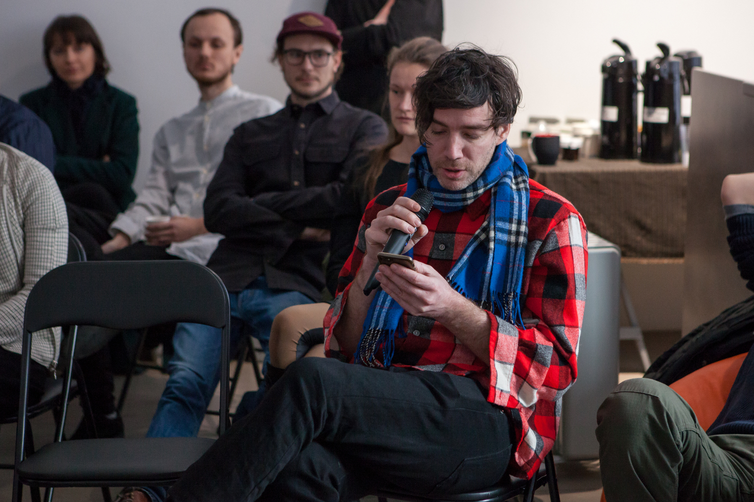 reading by dviid gauthier, photo by maija demitere