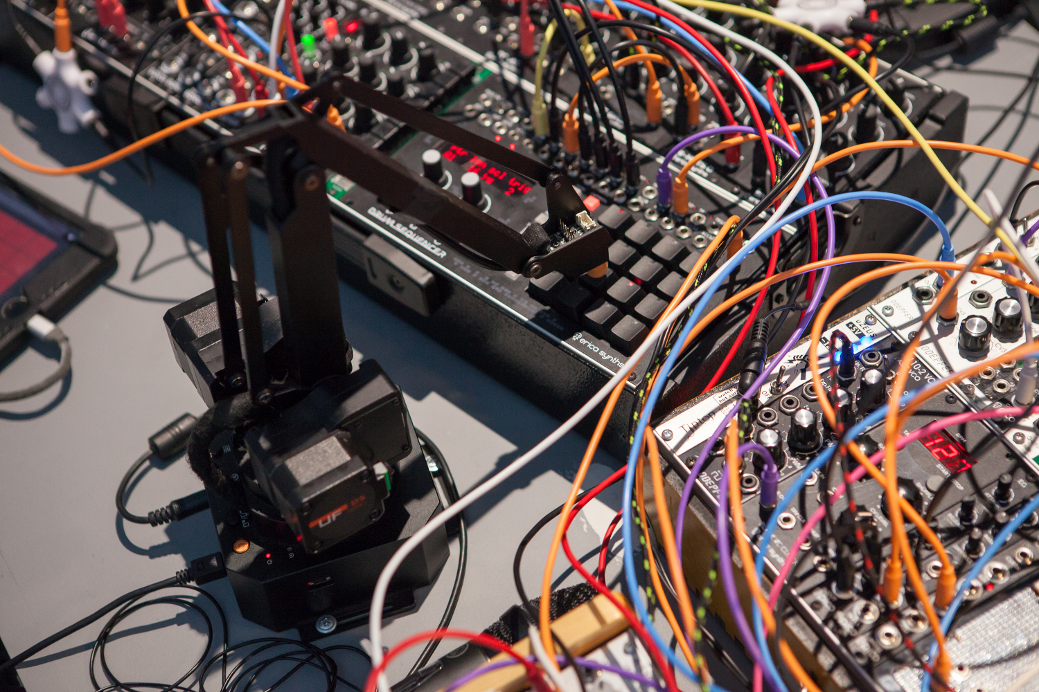 robot playing music, photo by maija demitere